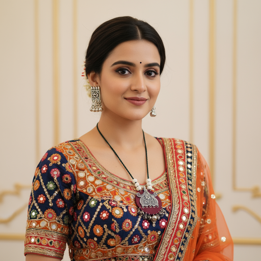 Maroon Elegance Necklace Set