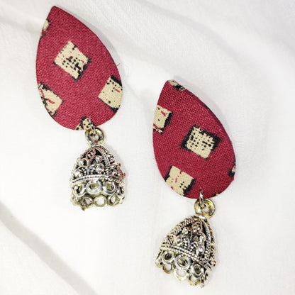 Teardrop Fabric Earrings