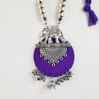 Handcrafted Elephant Pendant Necklace Set