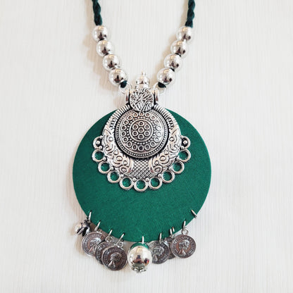 Elegant Green Pendant Set
