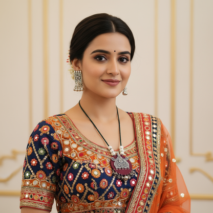 Maroon Elegance Necklace Set